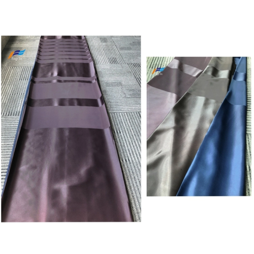 Smooth 100% Polyester Satin Stripe Abaya Fabric